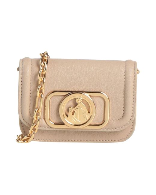 Lanvin Natural Cross-Body Bag Goat Skin, Metal