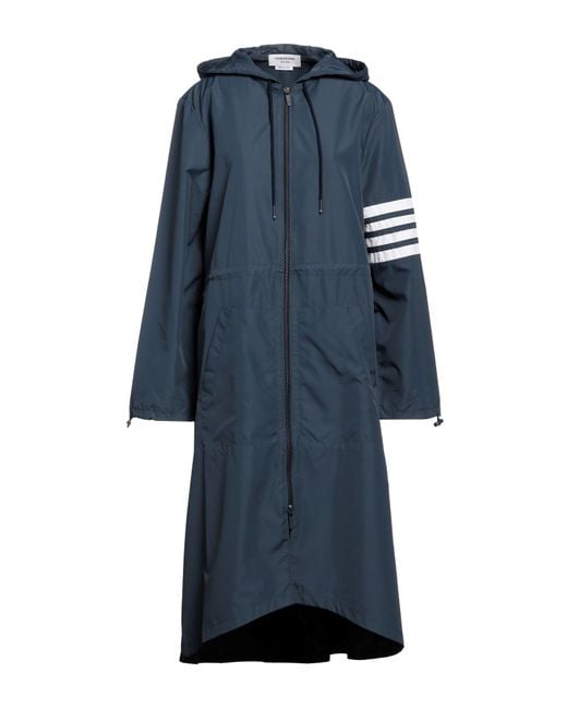 Thom Browne Blue Overcoat & Trench Coat