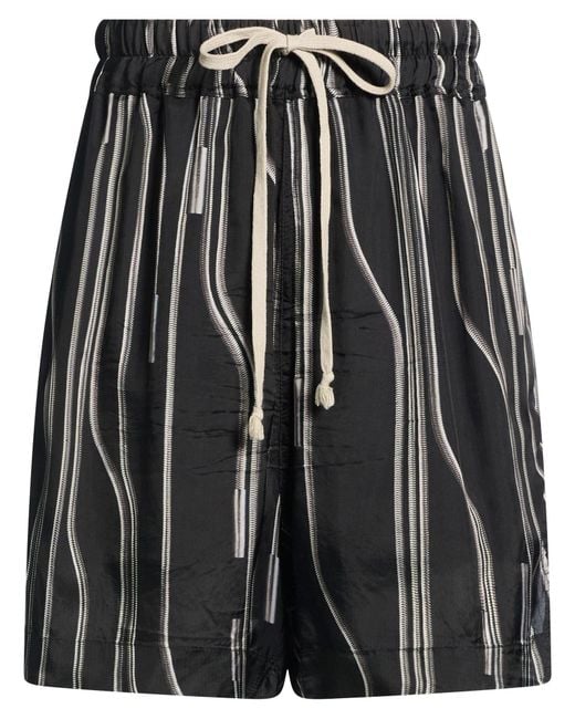 Rick Owens Black Shorts & Bermuda Shorts Cupro