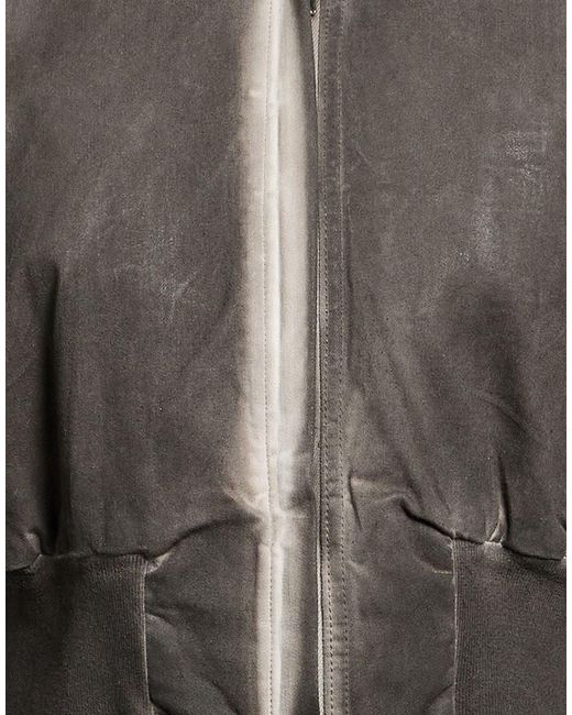Rick Owens Black Jacket Cotton, Polyester, Elastane
