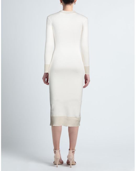 The Attico White Midi Dress