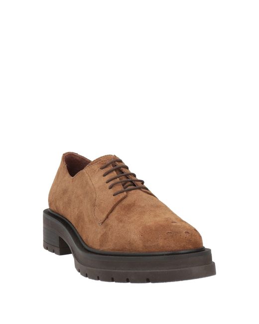 Carmens Brown Lace-Up Shoes Leather