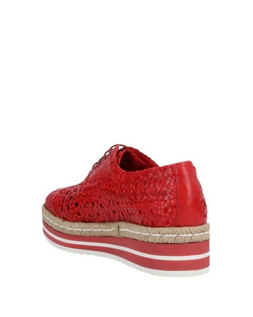 Pons Quintana Red Lace-up Shoes