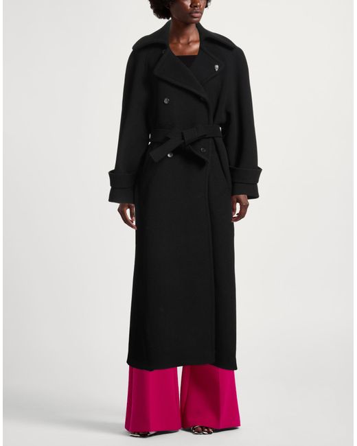 Isabel Benenato Black Coat Virgin Wool, Polyamide