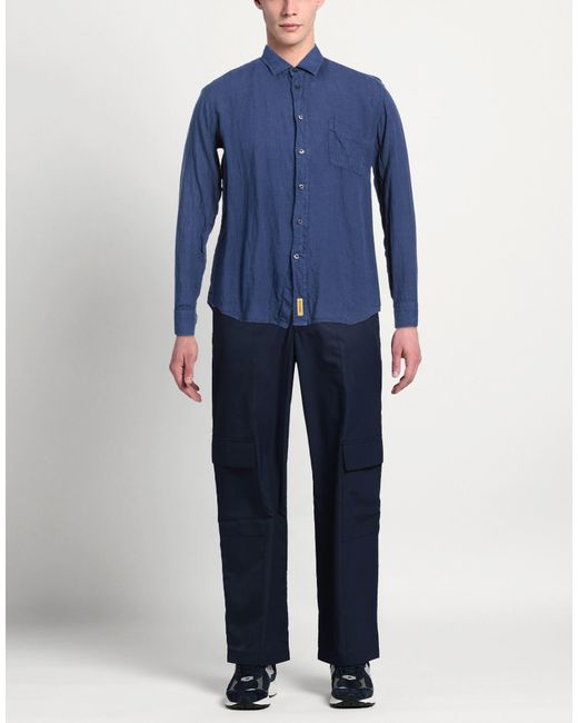 B.D. Baggies Blue Shirt Linen for men
