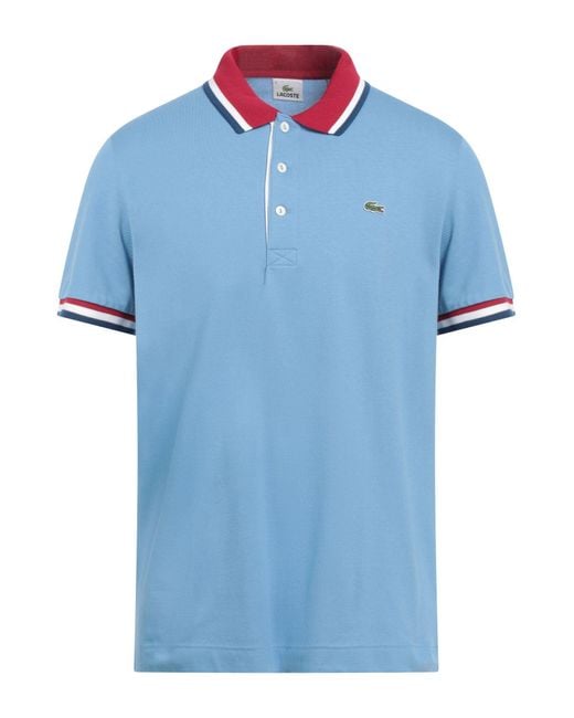 Lacoste Blue Polo Shirt Cotton, Elastane for men