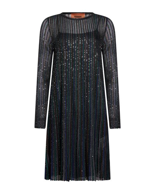 Missoni Black Midi Dress Viscose, Polyamide, Metal Fiber, Elastane