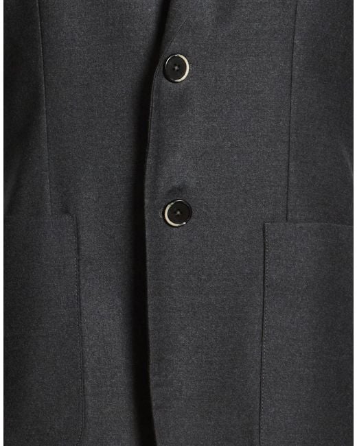 Barena Gray Charcoal Blazer Virgin Wool, Elastane for men