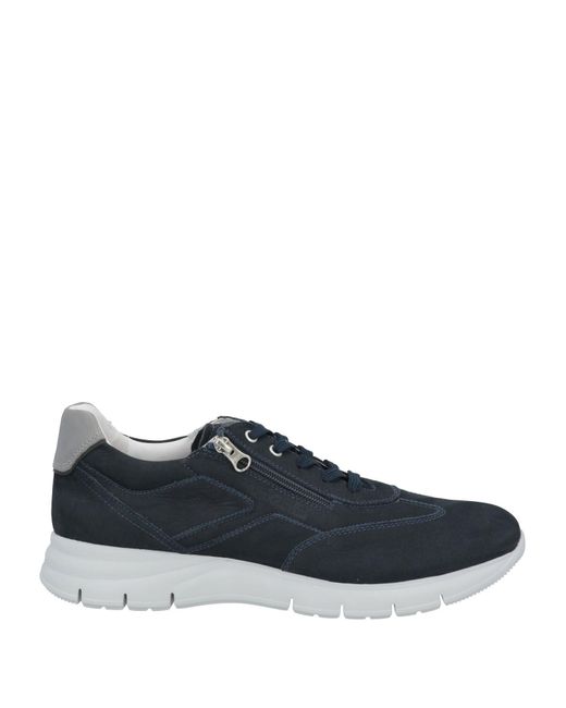 Nero Giardini Blue Midnight Sneakers Leather for men