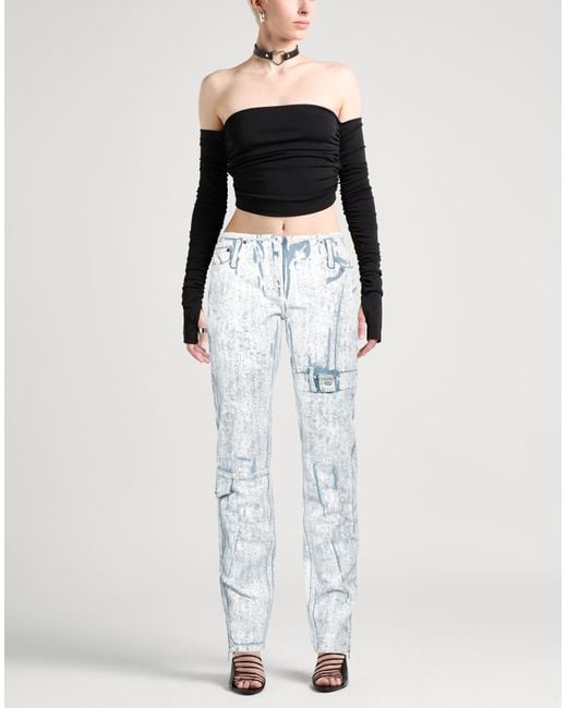 Acne White Jeans Cotton