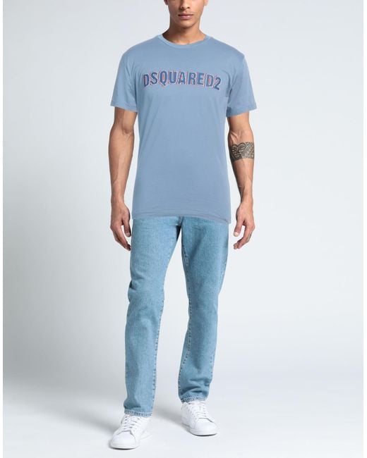 Camiseta DSquared² de hombre de color Blue