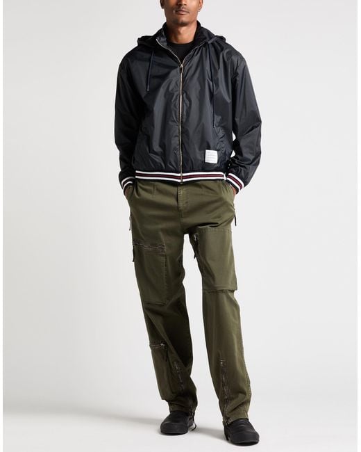 Thom Browne Black Jacket Polyamide, Cotton, Elastane for men