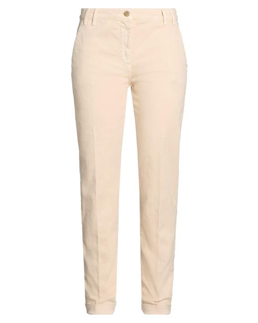 Manila Grace Natural Sand Pants Cotton, Elastane