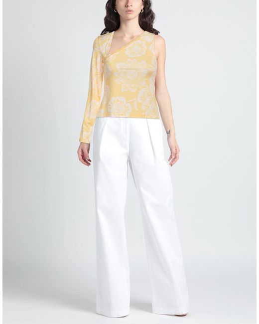 19.70 Nineteen Seventy Natural Top Polyester, Elastane