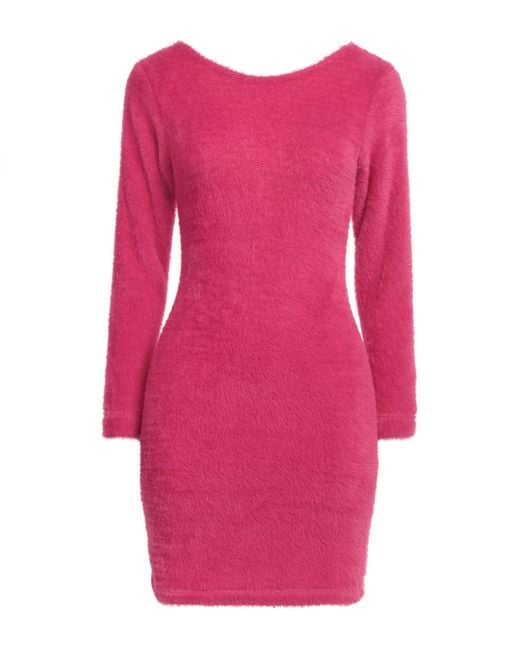 Odi Et Amo Pink Mini Dress Polyester