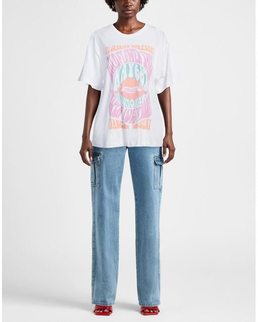 8pm White Conscious T-Shirt Cotton, Elastane