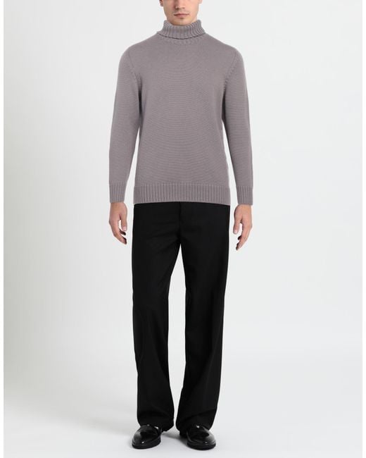 Drumohr Gray Turtleneck for men