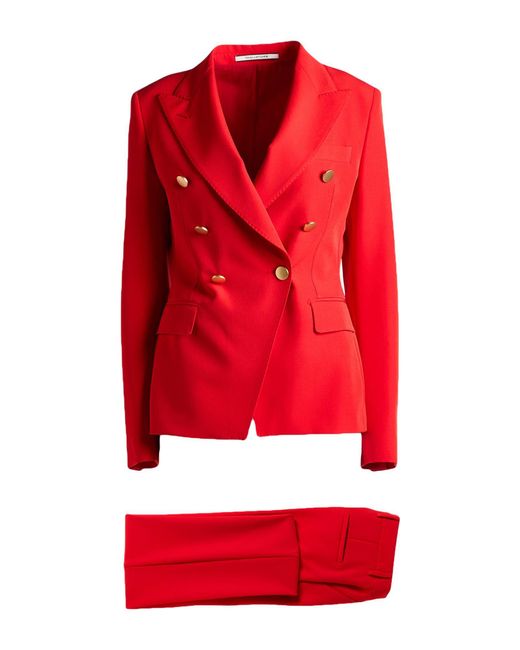 Tagliatore 0205 Red Suit Polyester, Elastane