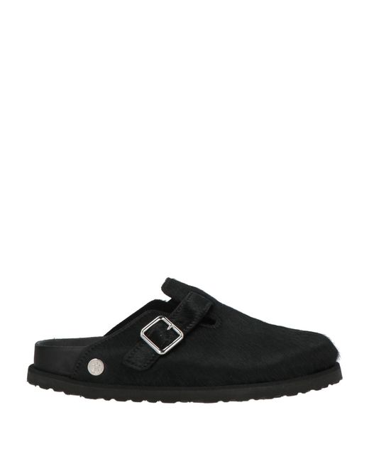Birkenstock Black Mules & Clogs Leather