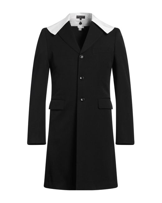 Comme des Garçons Black Overcoat & Trench Coat for men