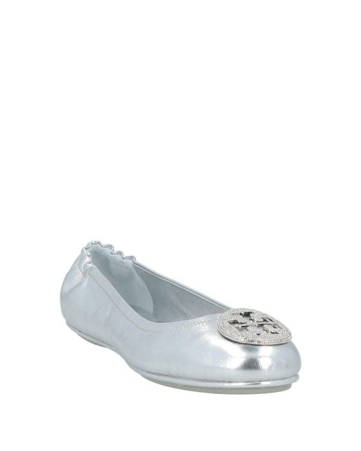 Tory Burch White Ballet Flats
