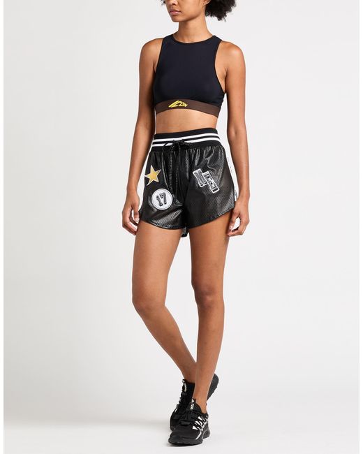 Marc Ellis Black Shorts & Bermuda Shorts Polyester, Polyurethane