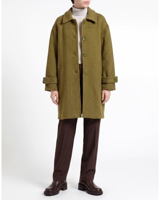 Siyu Green Coat Merino Wool