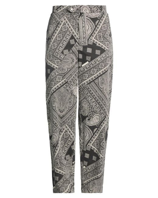 MAISON CRAZY WORKER 3.2 Gray Pants Cotton for men
