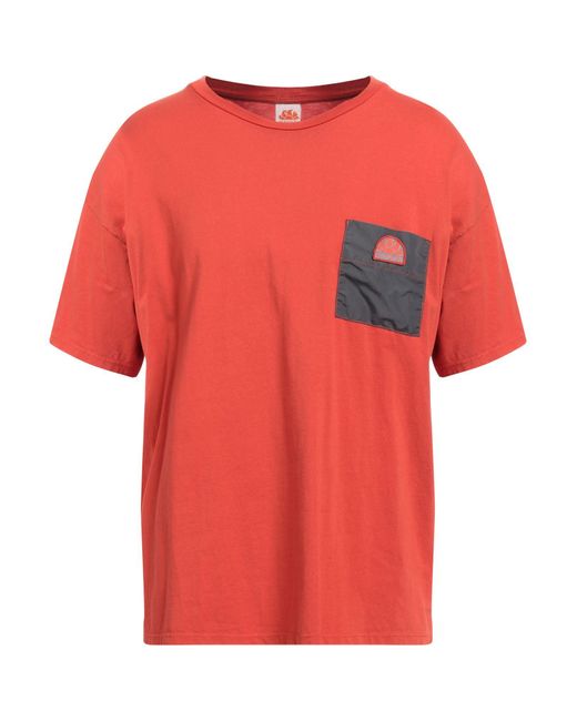 Sundek Red T-shirt for men