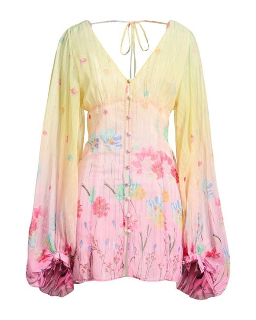 Blugirl Blumarine Pink Mini Dress Polyester