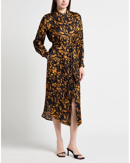 Ottod'Ame Black Midi Dress Viscose