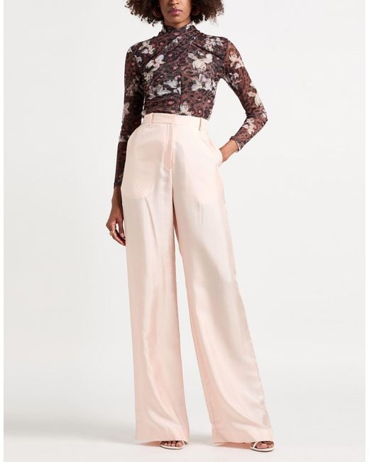 AllSaints Brown Top Polyester, Elastane