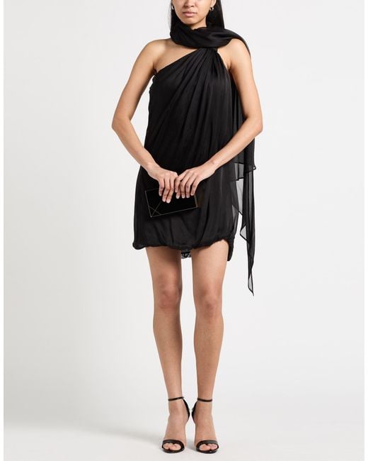 GIUSEPPE DI MORABITO Black Mini Dress Silk