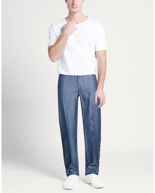 Isaia Blue Pants for men