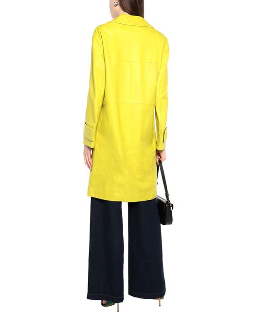 yellow versace coat