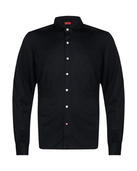 Isaia Blue Shirt for men