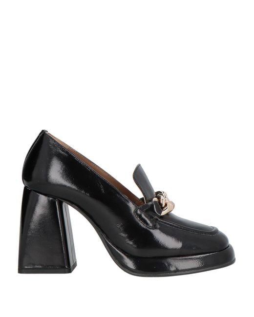 Emanuélle Vee Black Loafers Leather