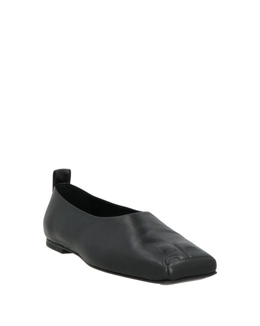 Courreges Black Ballet Flats