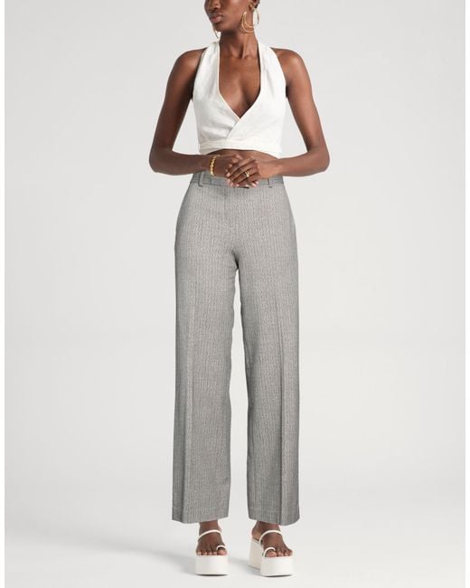 Circolo 1901 Gray Light Pants Cotton, Elastane