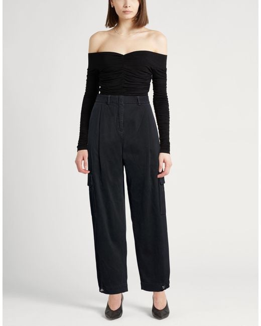 Moorer Blue Pants Cotton, Elastane