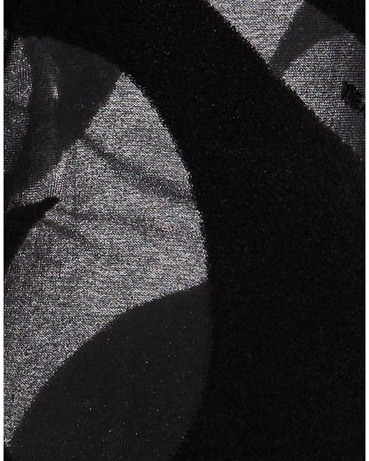 The Attico Black Mini Dress Cotton, Polyamide, Viscose