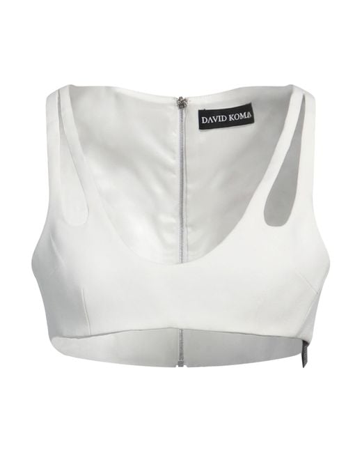 Top David Koma de color Gray