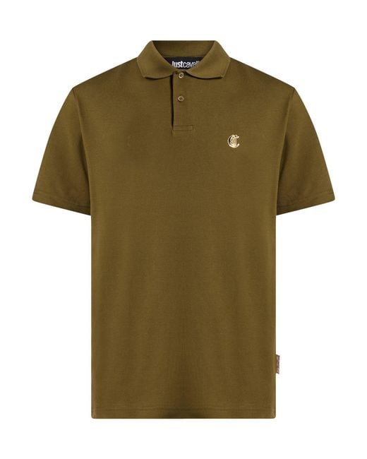 Just Cavalli Green Polo Shirt for men