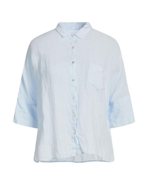 120% Lino Blue Shirt Linen
