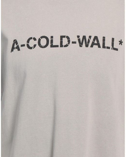 A_COLD_WALL* Gray Lead T-Shirt Cotton for men