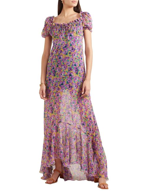 Raquel Diniz Purple Maxi Dress