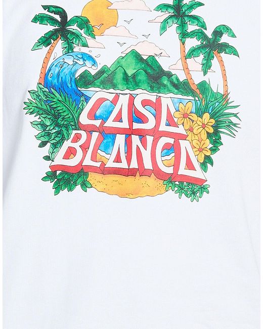Casablanca White T-Shirt Organic Cotton for men