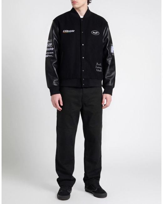 Huf Black Jacket for men