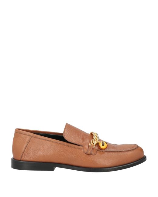 Mulberry Brown Camel Loafers Goat Skin