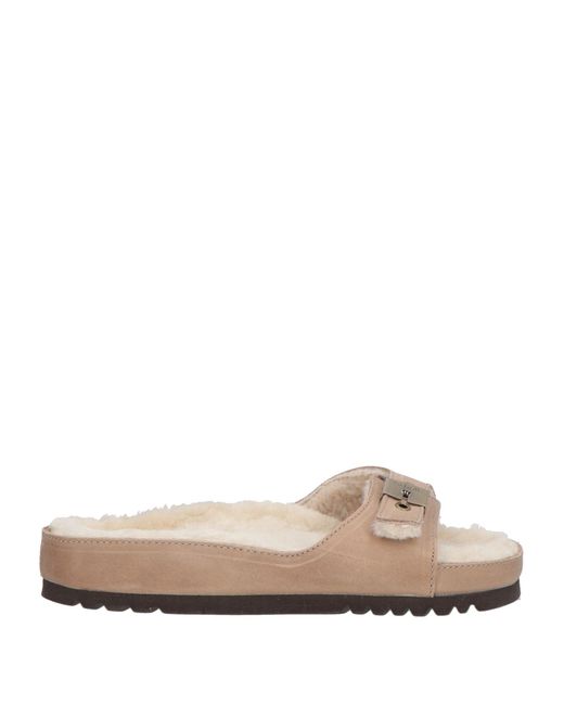 Scholl Multicolor Taupe Sandals Leather